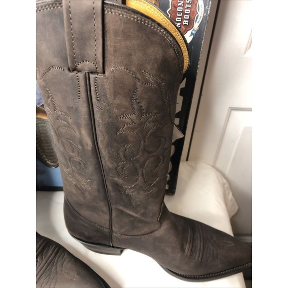 Nocona Boots Leather Size 9 Nubuck Chocolate main image 11